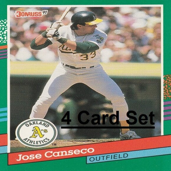 Jose Canseco MLB Card Collection - 4 MLB Cards - Picture 1 of 5